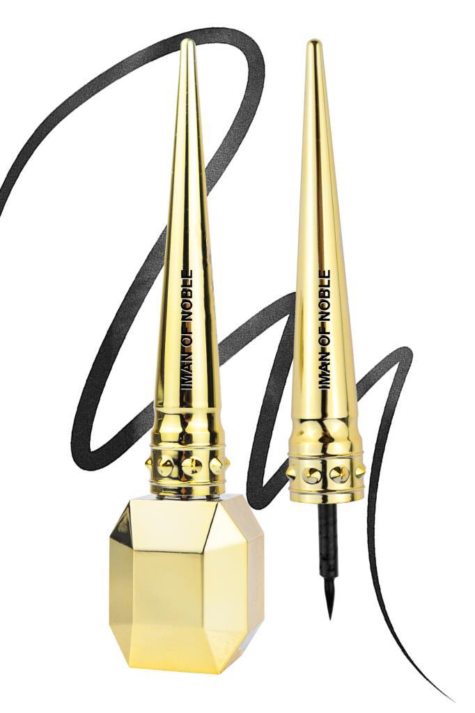 Dokuzgen Tasarımlı Gold Ambalajlı İnce Uçlu Eyeliner