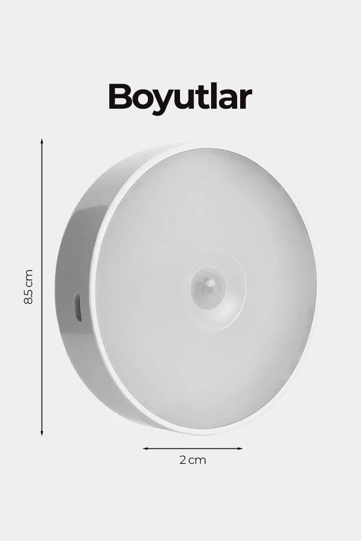 Hareket Sensörlü Beyaz Led Işık Lamba