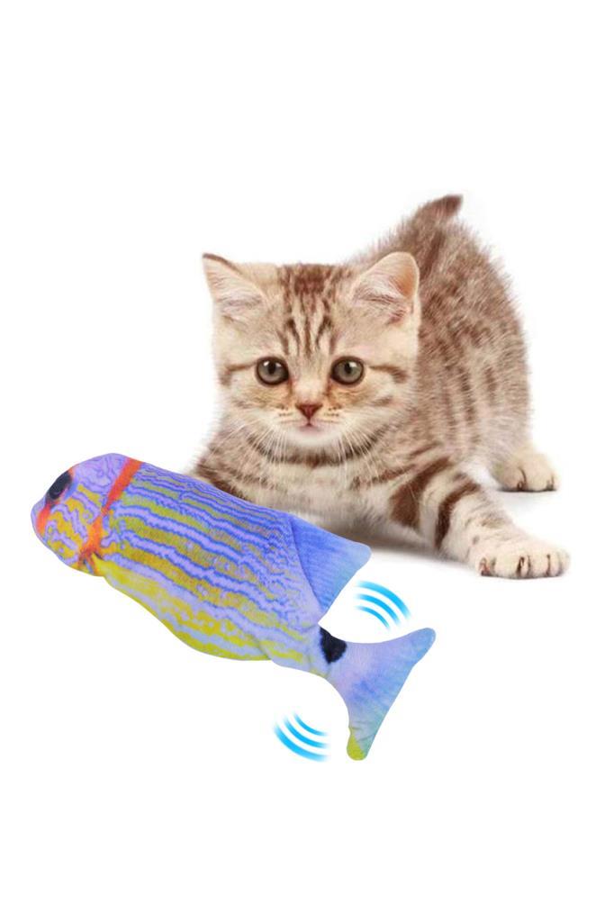 Hareketli Titreşimli Oynayan Balık Kedi Oyuncak MJGN-52G
