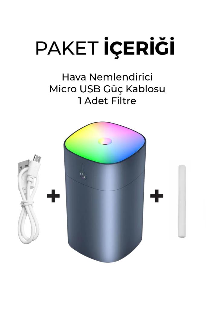 Hava Nemlendirici Ve RGB Işıklı Buhar Makinesi 400ML
