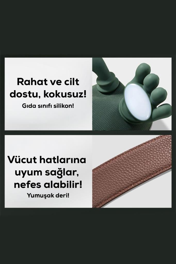 Isıtmalı El Şekilli Taşınabilir Şarjlı Masaj Cihazı- Boyun, Sırt, Bacak ve Omuz