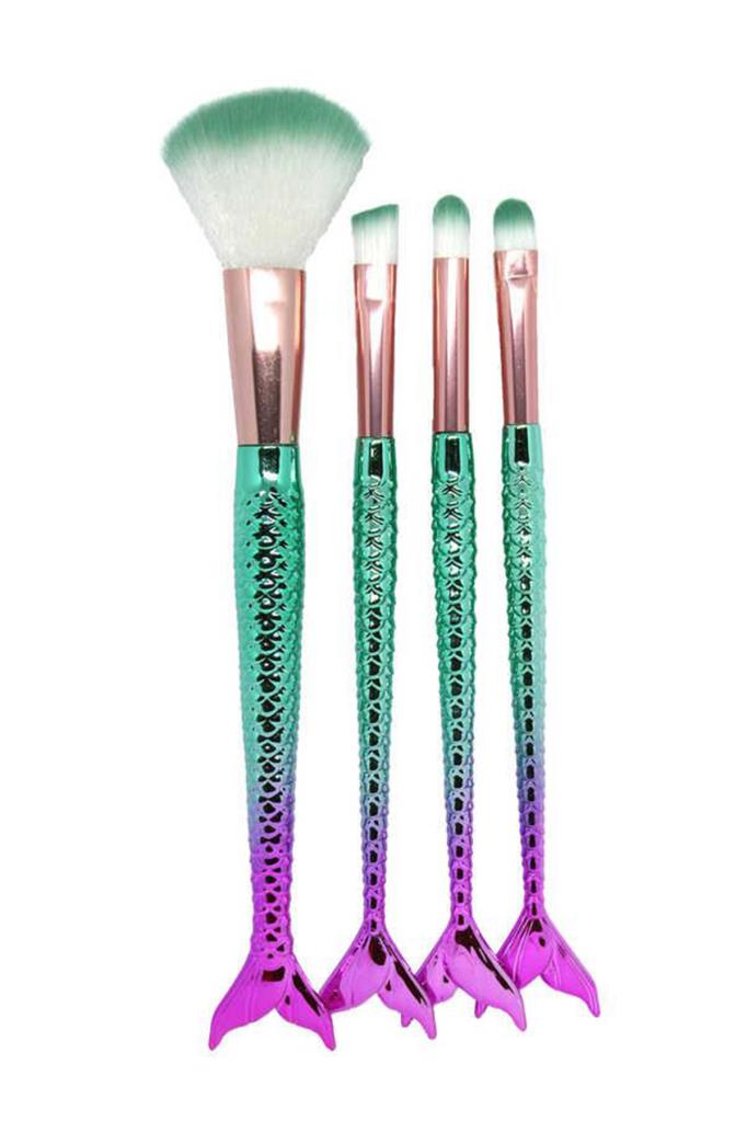 4'lü Balık Fırça Seti Gökkuşağı