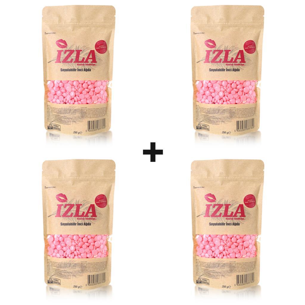 4'lü Granül Soyulabilir Boncuk Ağda 250gr İzla - Pembe