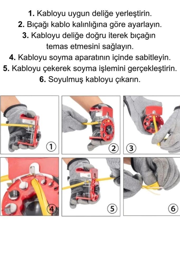 Kablo Bakır Tel Çıkarma ve Soyma Aleti