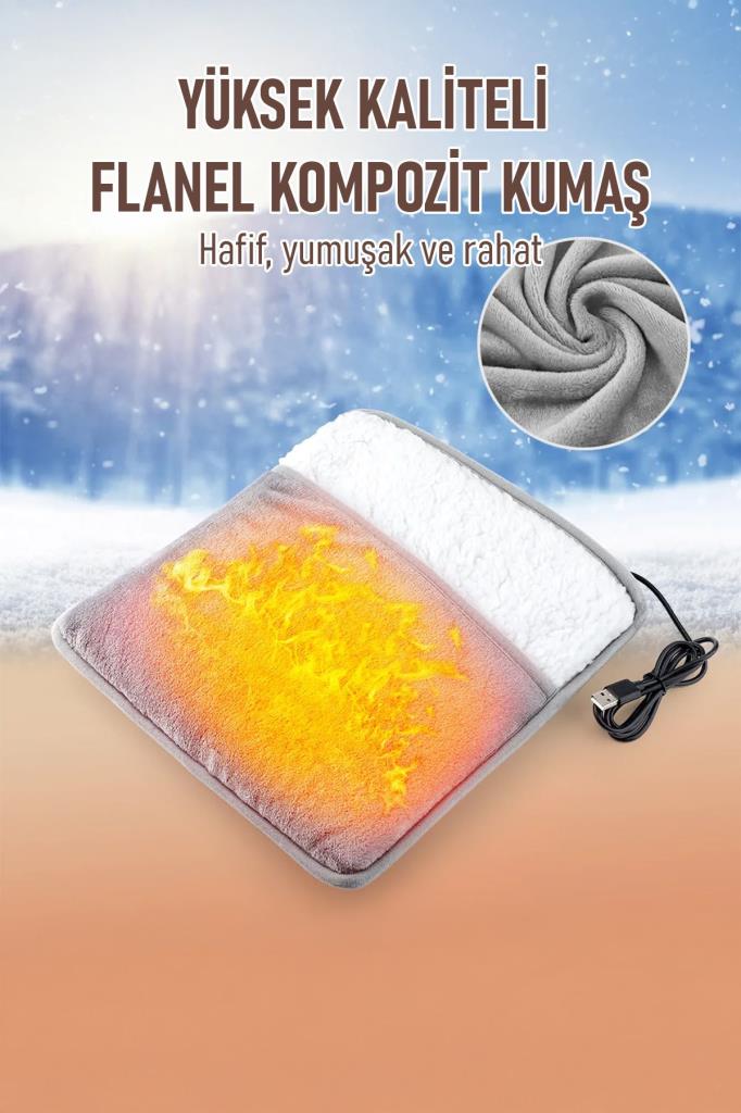 Kablolu Ayak Isıtma Pedi