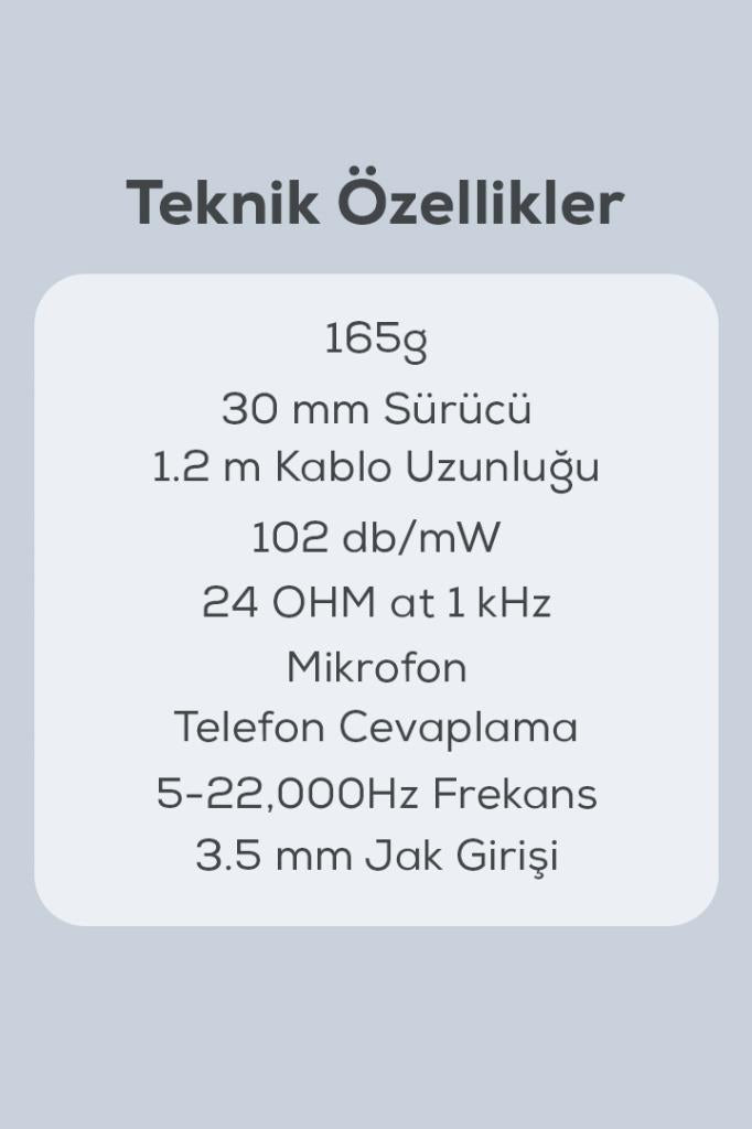 Kablolu Kulaklık Kırmızı