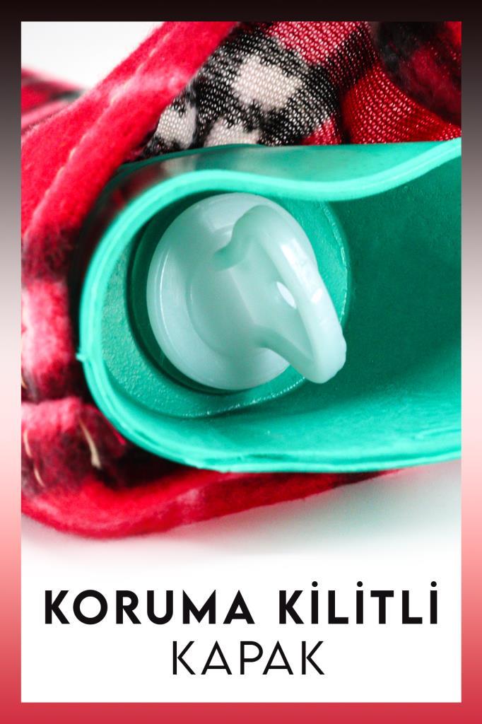 Kılıflı Sıcak Su Torbası Kırmızı Kareli