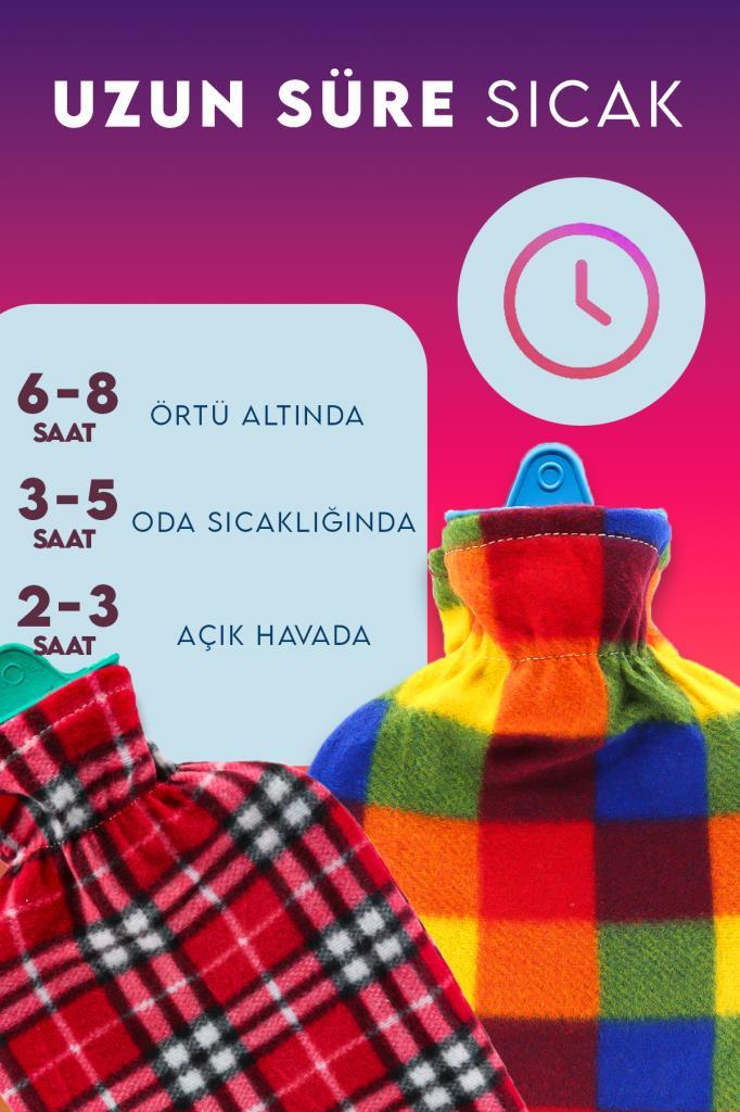 Kılıflı Sıcak Su Torbası Renkli