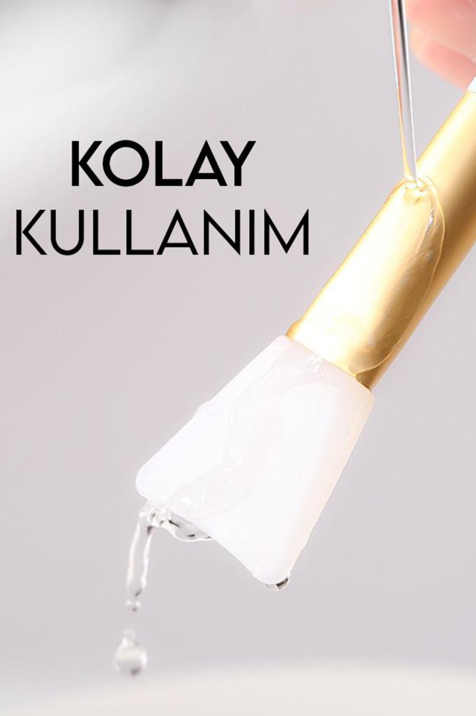 (KIRILABİLİR) 3'lü Cilt Bakım Seti Yeşim Taşı Yüz Masaj Aleti + Gua Sha Masaj Taşı + Maske Sürme Aparatı Beyaz