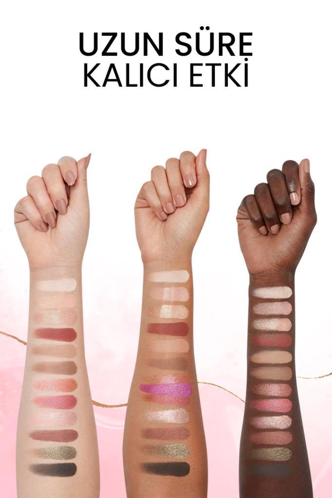 (KIRILABİLİR) 9'lu Light Nude Sedefli Ve Mat Içerikli Far Paleti