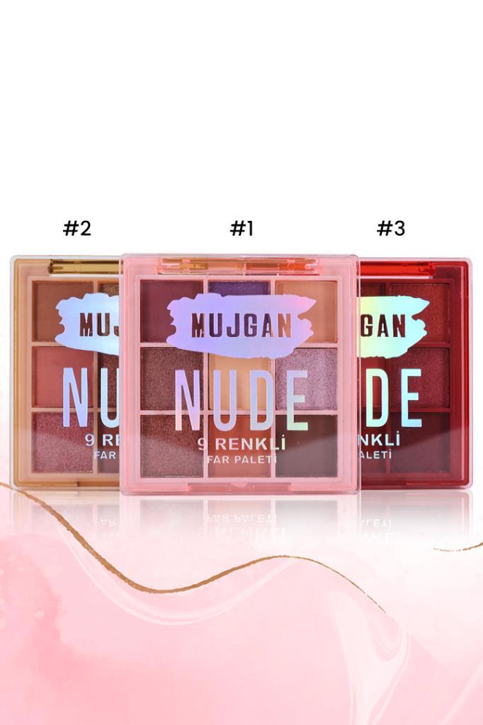 (KIRILABİLİR) 9'lu Light Nude Sedefli Ve Mat Içerikli Far Paleti
