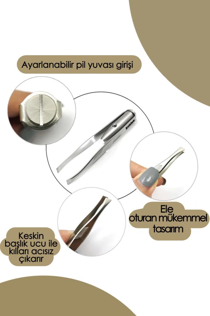 Lazer Görünümlü Paslanmaz Cımbız