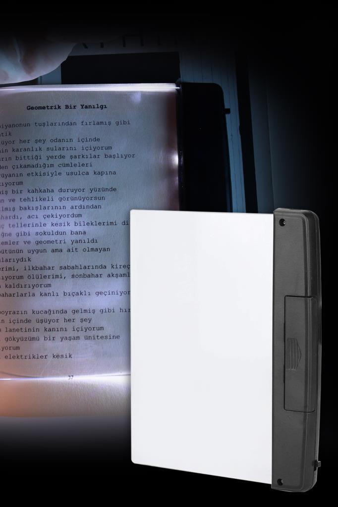 (KIRILABİLİR)Led Işıklı Kitap Okuma Ayracı