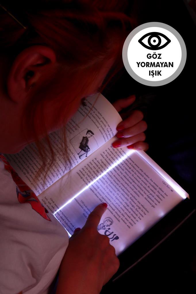 (KIRILABİLİR)Led Işıklı Kitap Okuma Ayracı