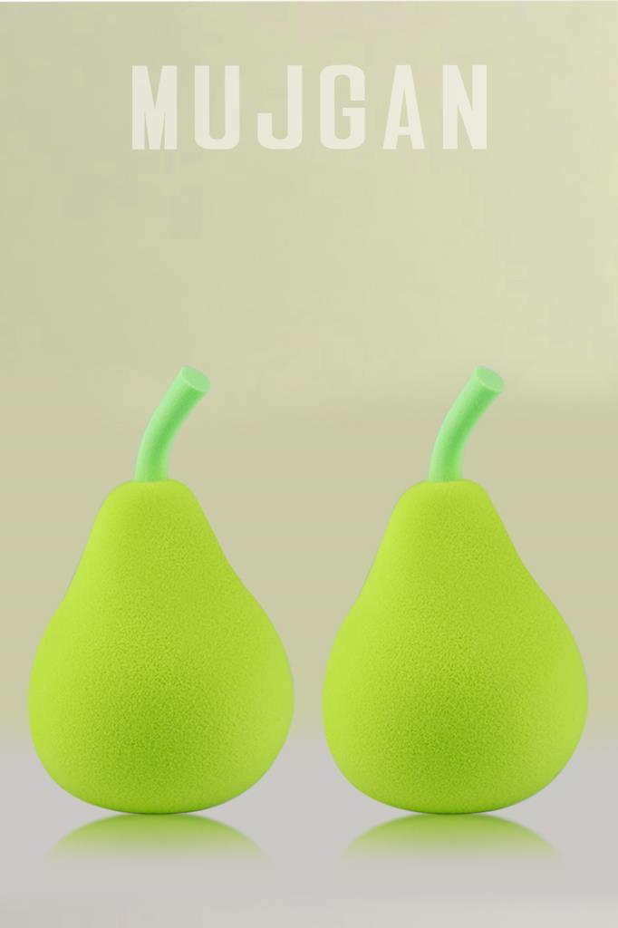 MJGN-166 Tekli Meyve Temalı Makyaj Süngeri Avokado