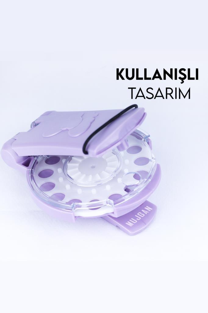 MJGN-229 Klasik Saç Zımba Seti Saç Elmasları Mor Renk