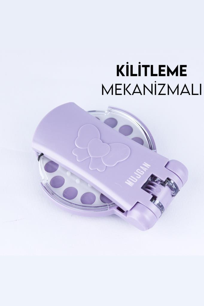 MJGN-229 Klasik Saç Zımba Seti Saç Elmasları Mor Renk