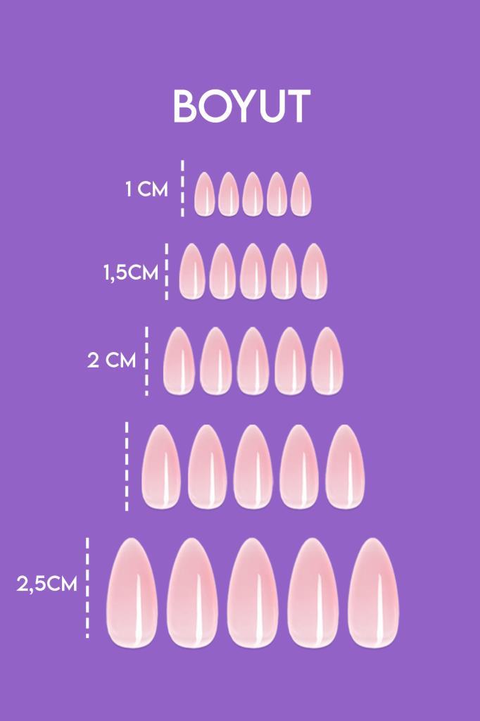 100'lü Takma Tırnak Pembe T88