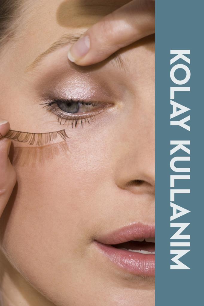 4'lü Set Altıgen Tasarımlı 6D Takma Kirpik B