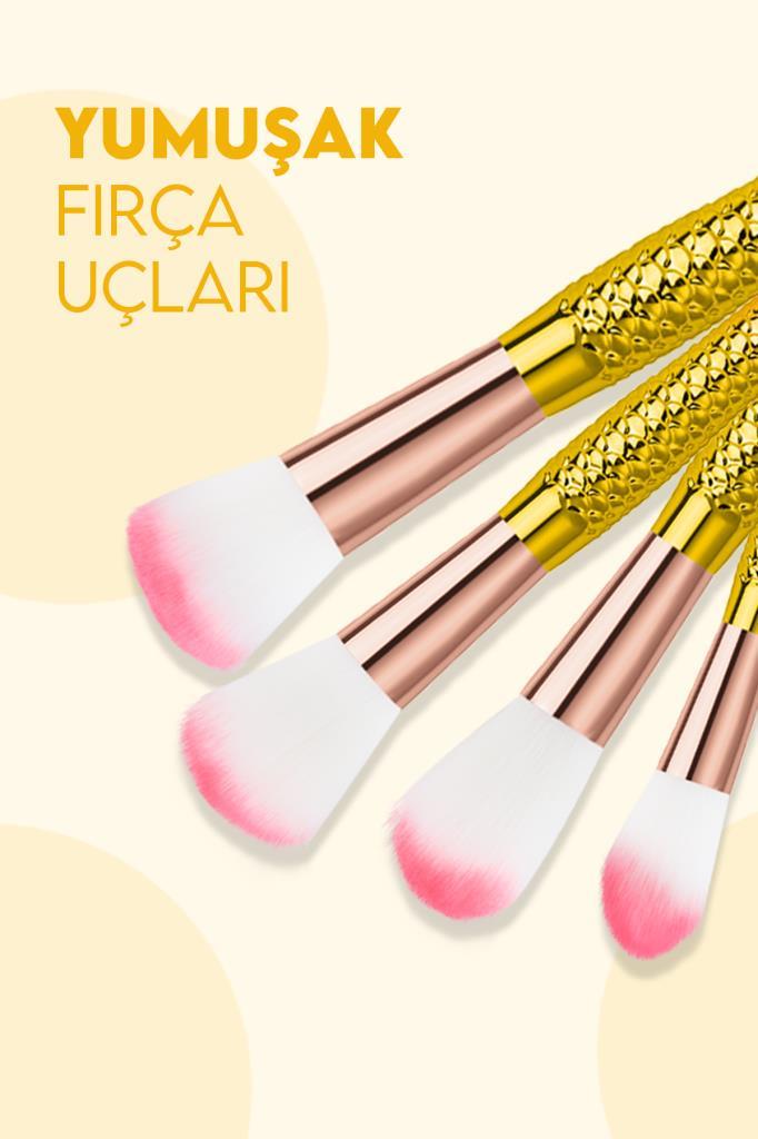 10'lu Balık Fırça Seti Pembe-Sarı