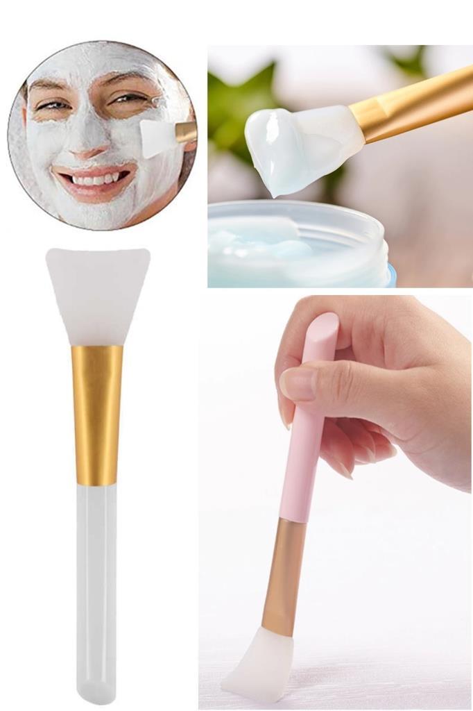 Beyaz Silikon Maske Sürme Fırçası