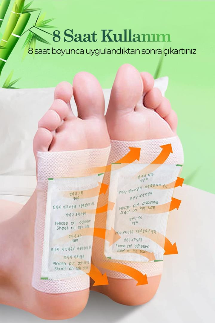 10 Adet Detox Toksin Atıcı Ayak Bandı