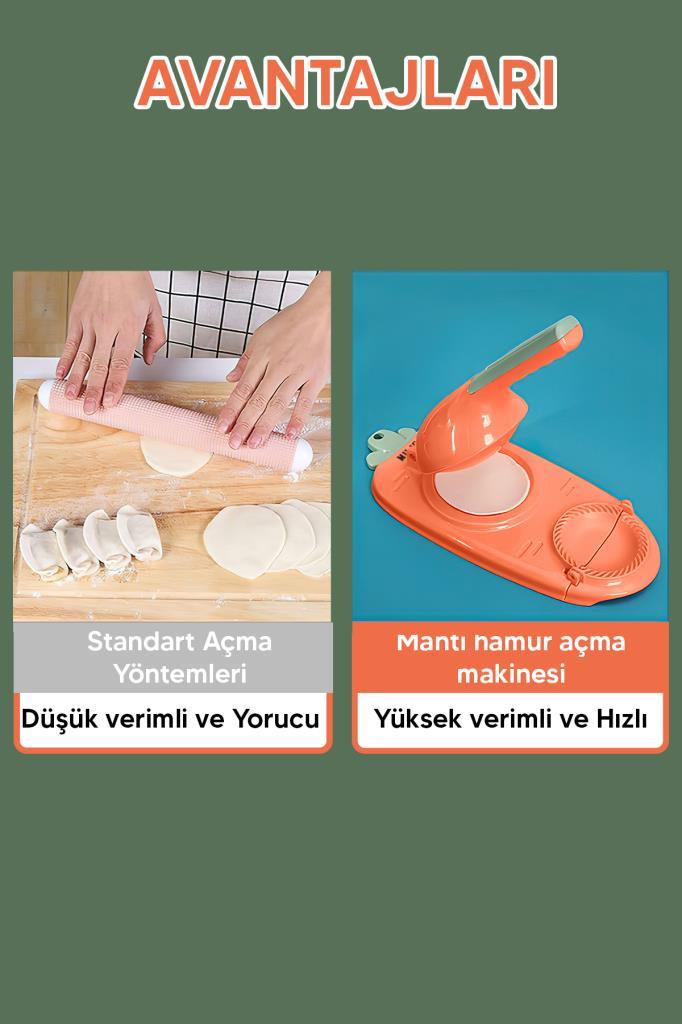 MJGN-481 Pratik Mantı Hamur Açma Aparatı