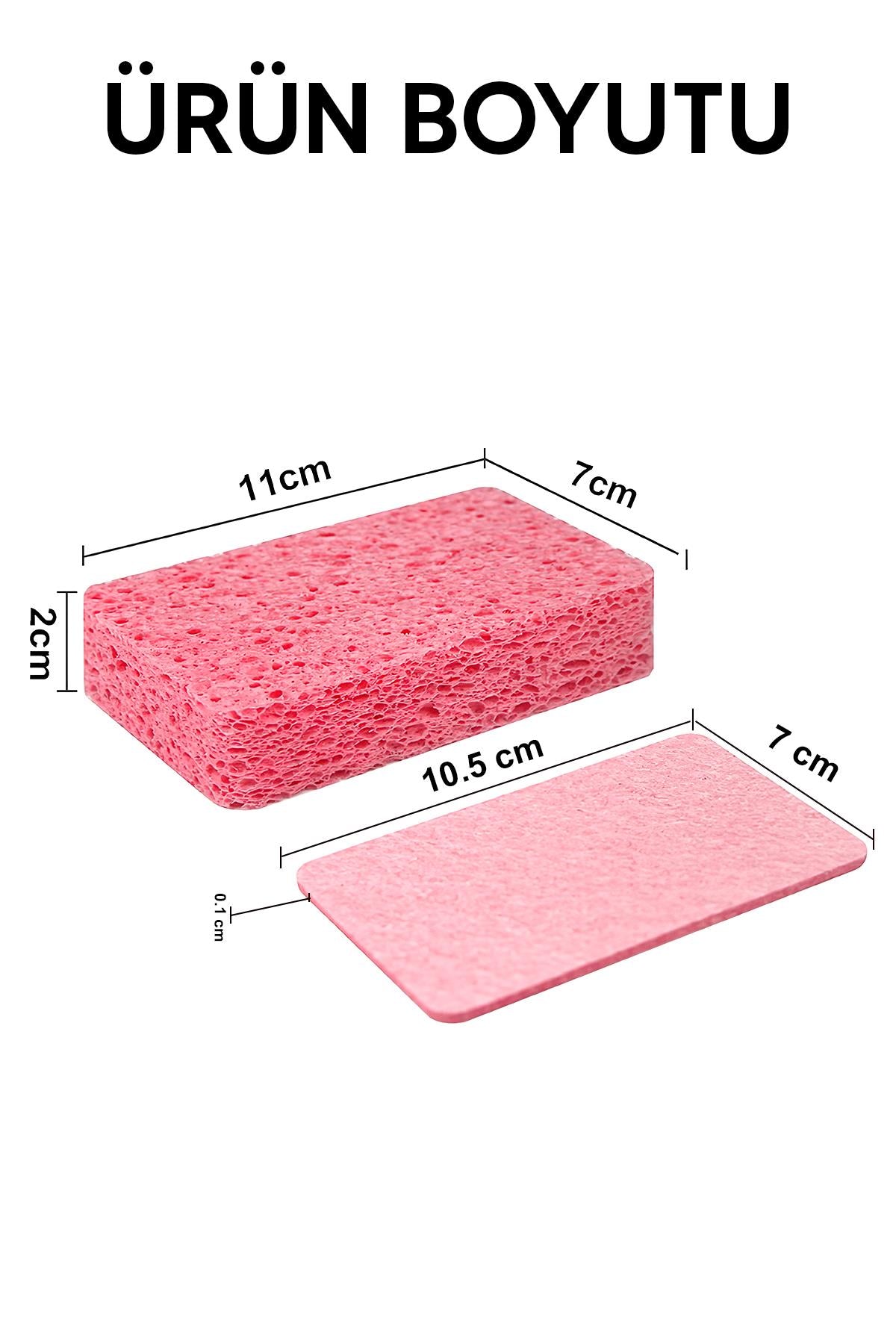 3'lü Suda Şişen Sünger Bulaşık Süngeri