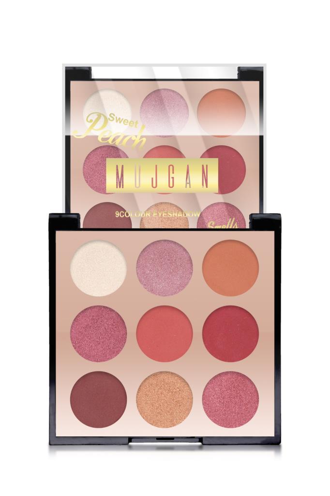 (KIRILABİLİR) Kare Sweet Peach 9'lu Far Paleti No:1