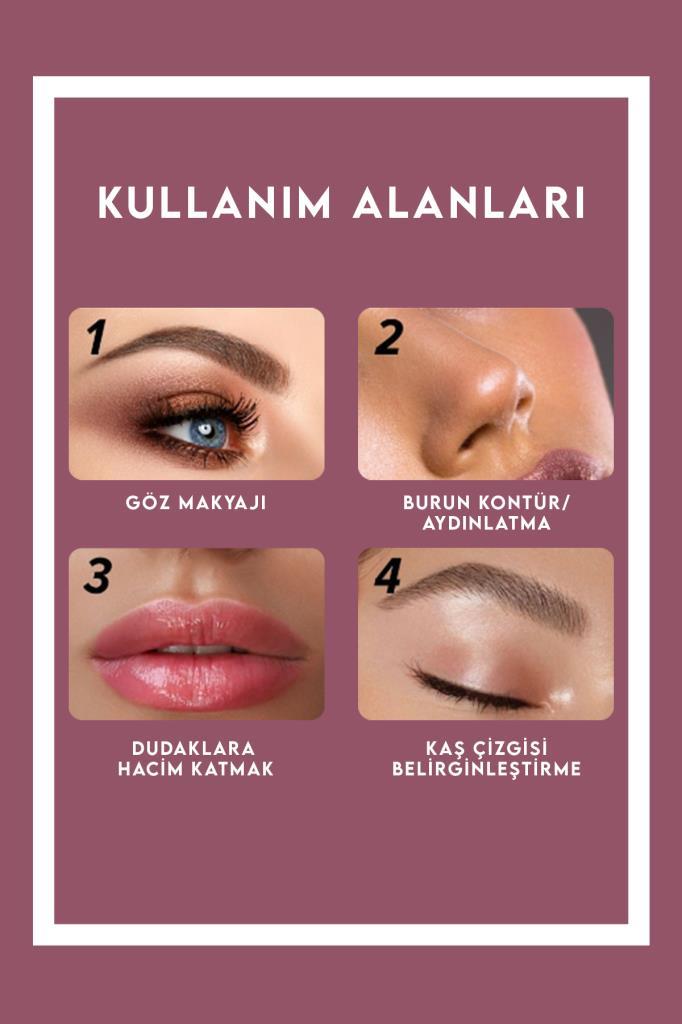 Parfüm Şekilli Sprey Simli Pudra Pembe