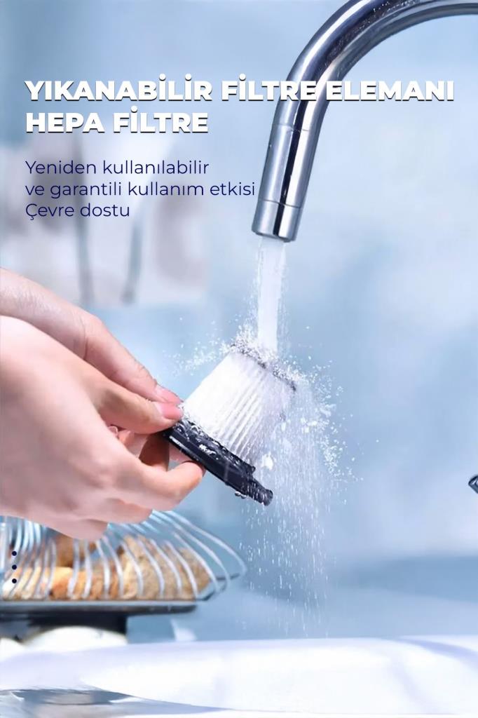 Portatif Şarjlı Mini El Süpürgesi