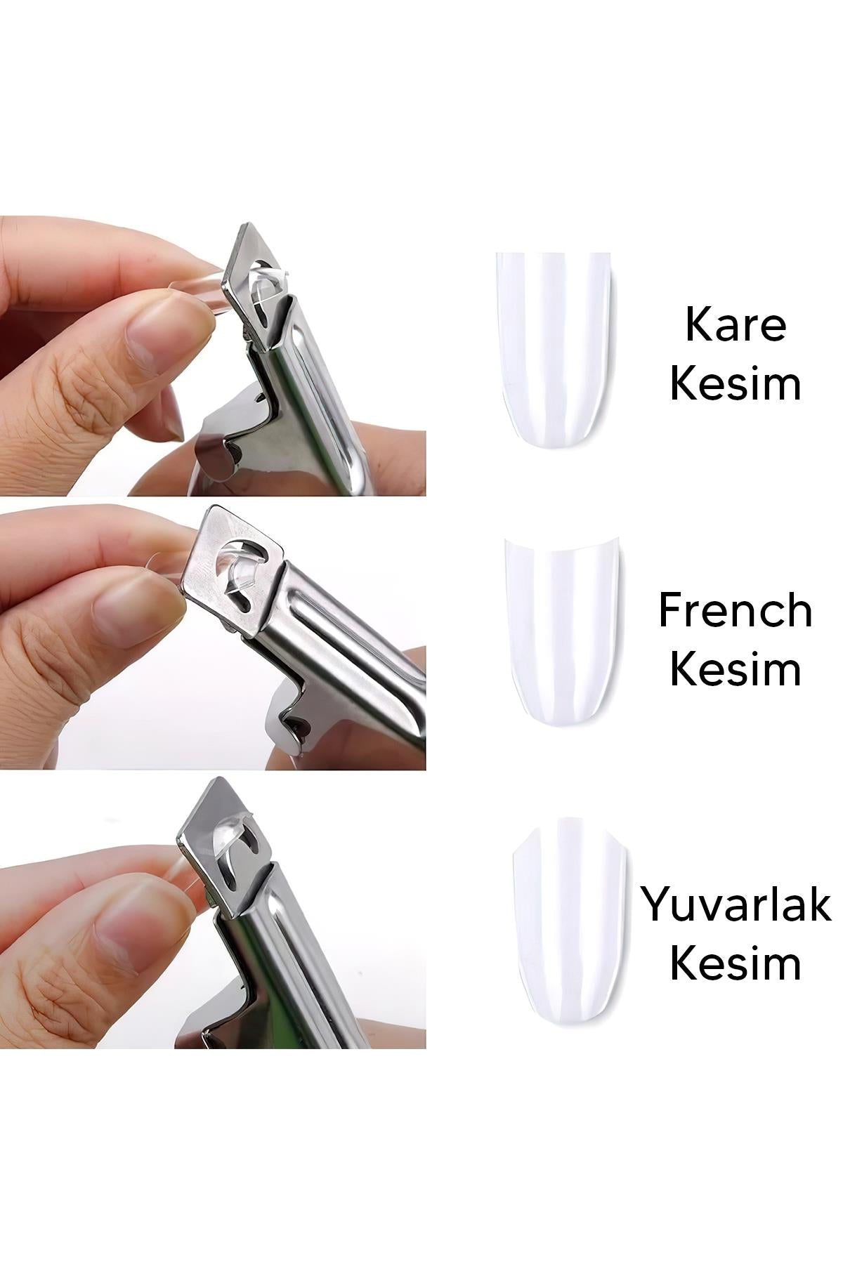 Protez Takma Tırnak Kesme Makası Siyah Renk 14 cm