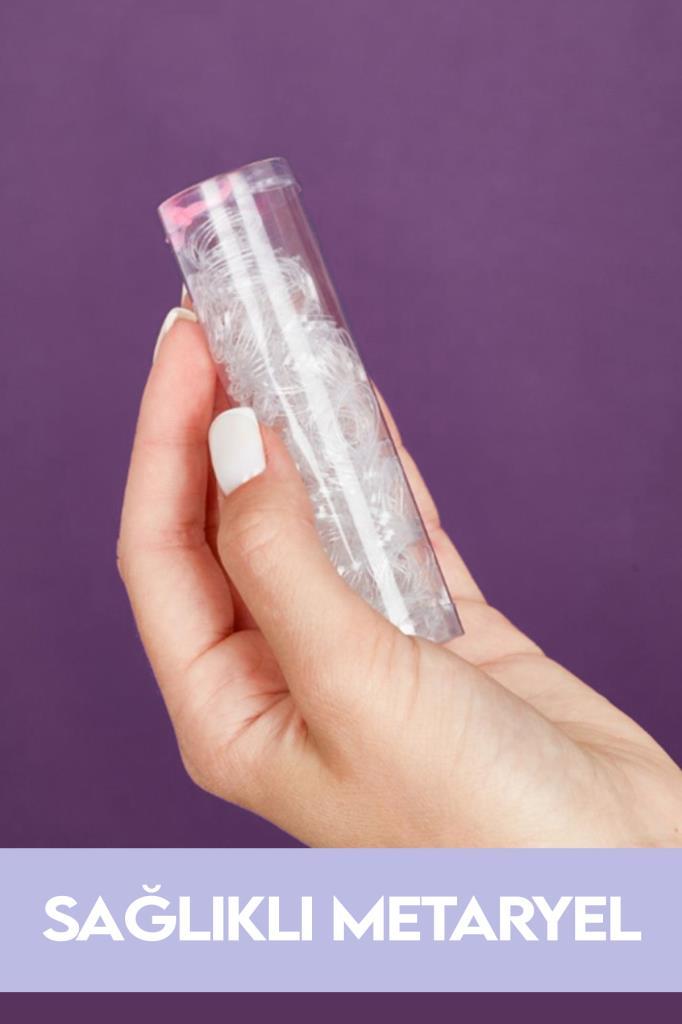Renkli Lastik Saç Tokası 250 Adet