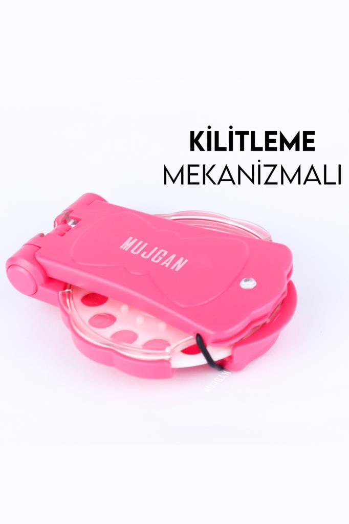Saç Boncuk Zımba Seti Küçük Kutulu Pembe MJGN-231
