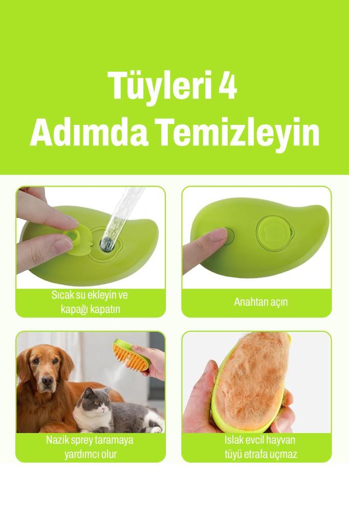 Şarjlı Buharlı Tüy Toplama Fırçası