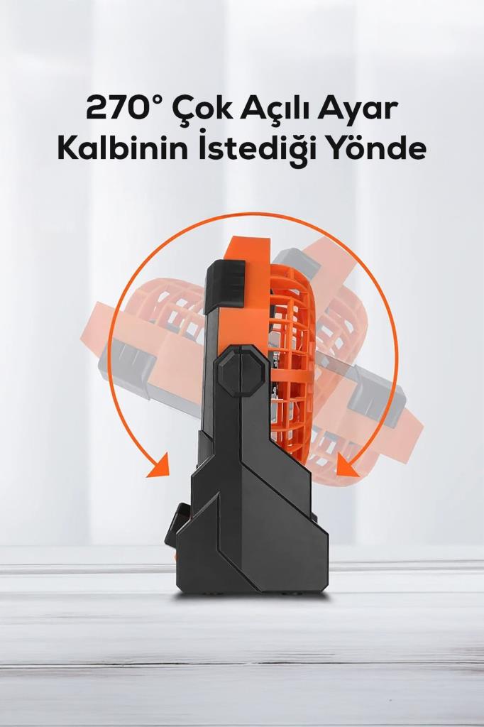 Sekizgen Şekilli Şarjlı Mini Kamp Vantilatörü