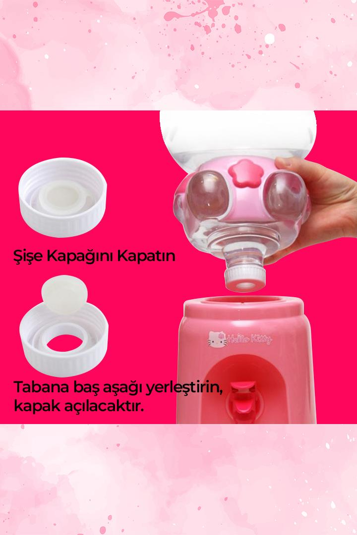 Sevimli Kedi Tasarımlı Su Sebili