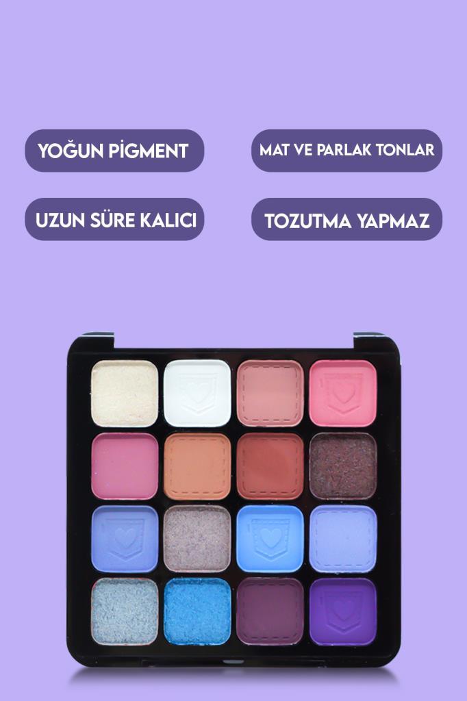 Sıcak Güzellik 16 Renk Far Paleti