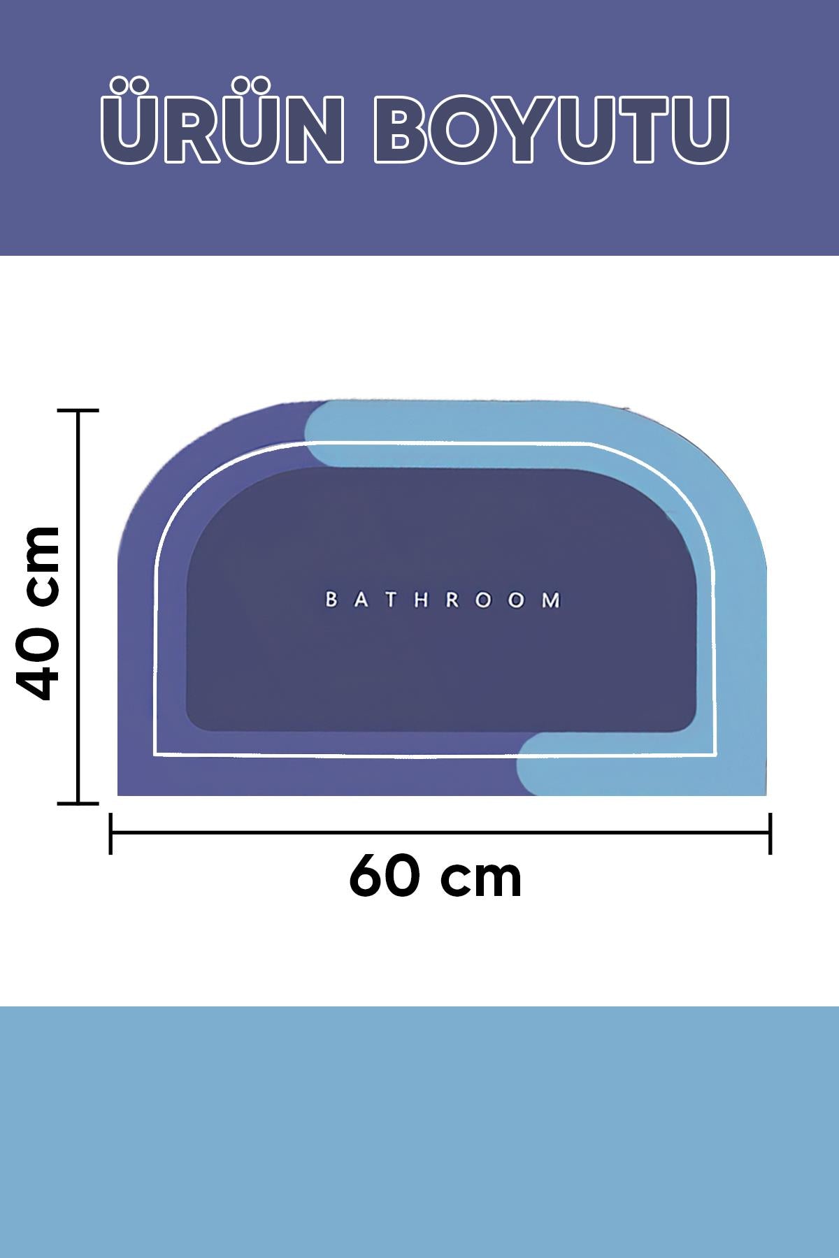 Sihirli Su Emici Anında Kurutma Köşeli Banyo Paspası