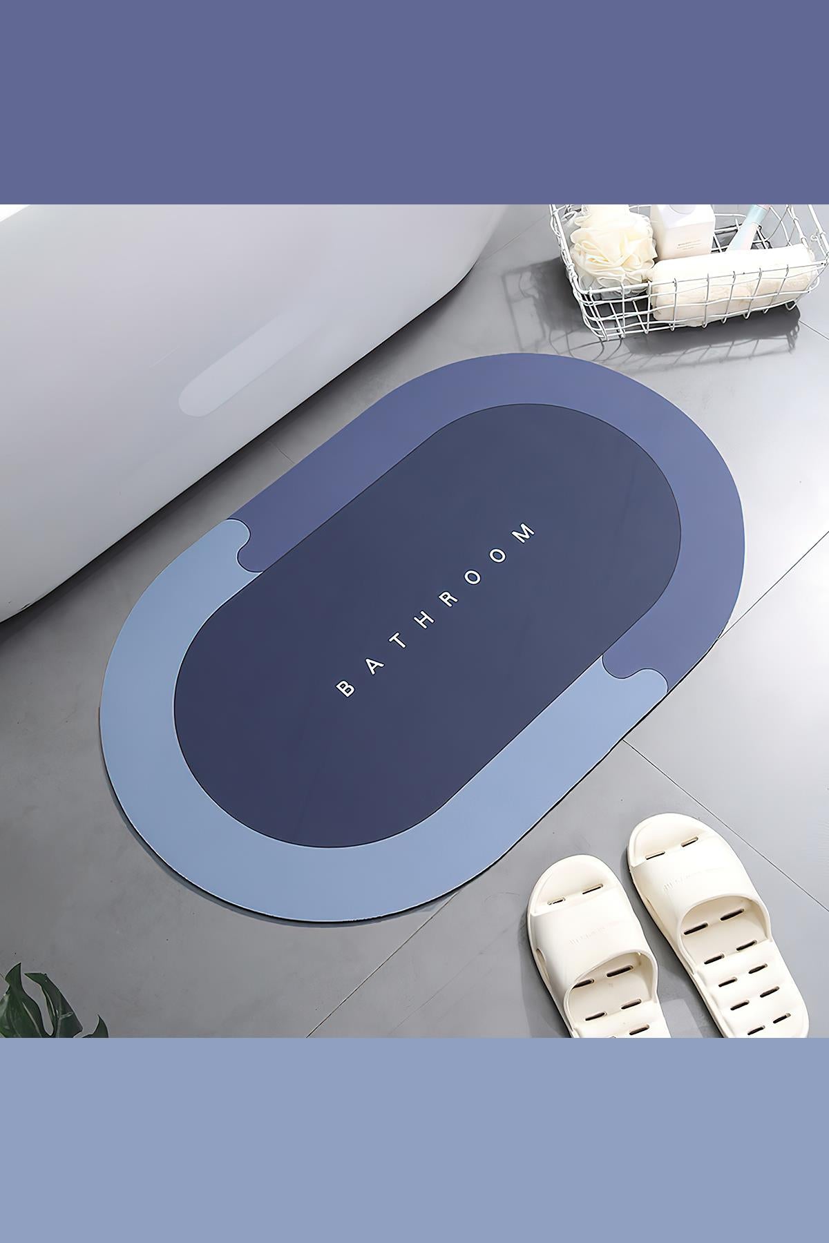 Sihirli Su Emici Anında Kurutma Yuvarlak Banyo Paspası