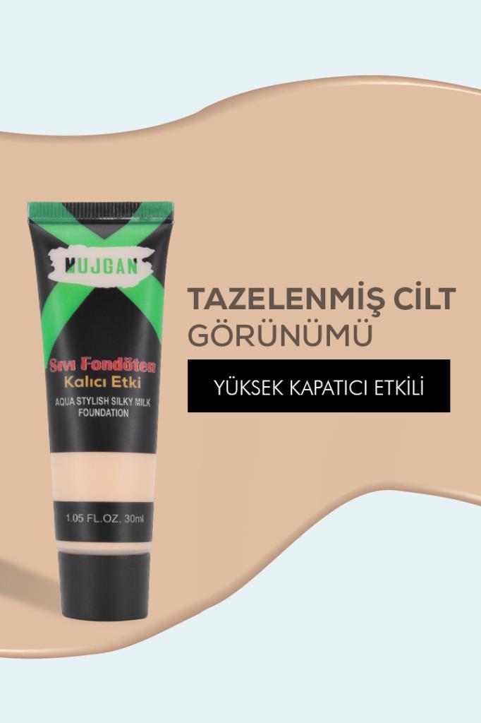 Su Bazlı Doğal Bitişli Fondöten No:1