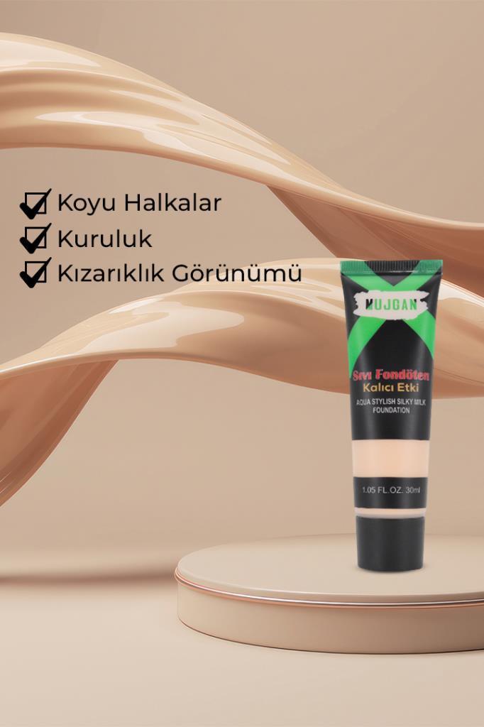 Su Bazlı Doğal Bitişli Fondöten No:1