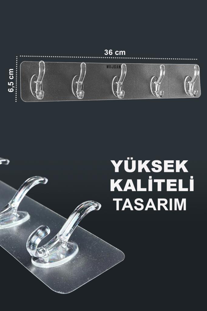 Su Geçirmez Yapışkanlı Şeffaf Askılık