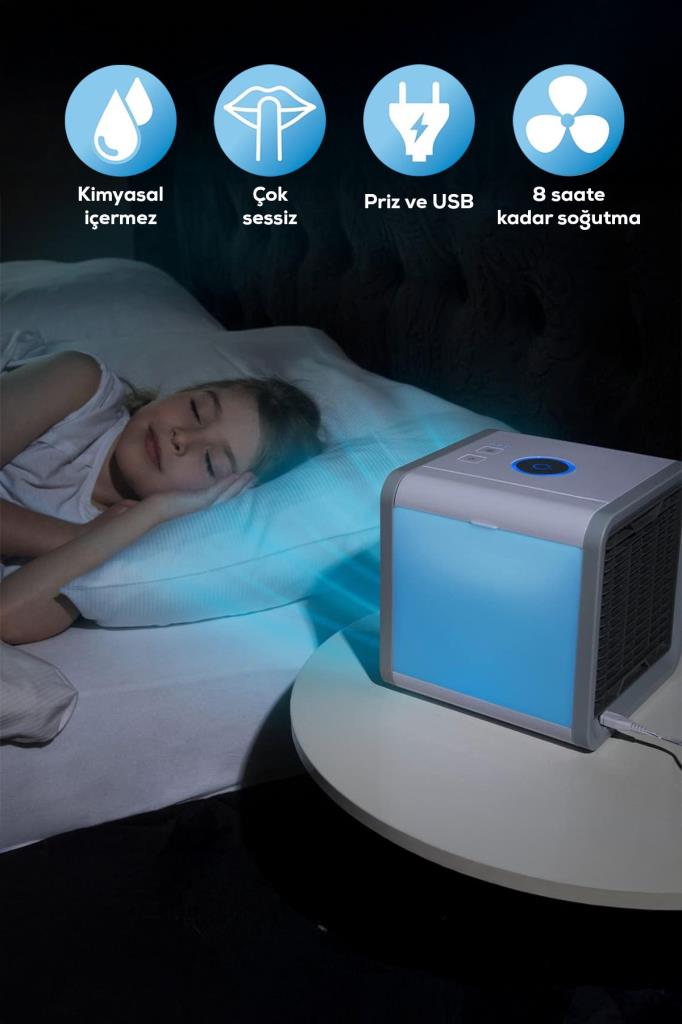 Su Hazneli Taşınabilir Mini Fan