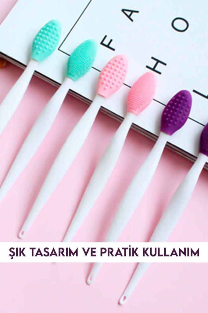 T Bölge Yüz Temizleyici Siyah Nokta Ve Cilt Temizleme Aparatı Uzun Sap Mor