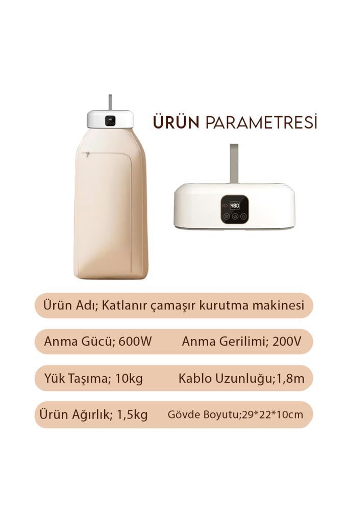 Taşınabilir Katlanır Çamaşır Kurutma Makinesi
