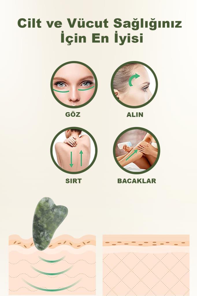 Tekli Gua Sha Masaj Taşı