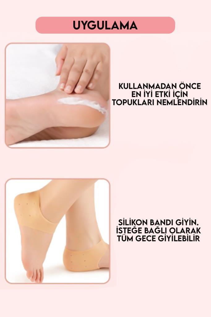 Topuk Koruyucu Tabanlık Topuk Dikeni Çatlağı Giderici Topuk Çorabı