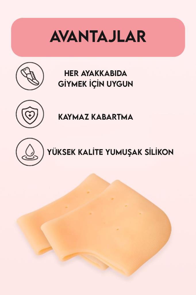 Topuk Koruyucu Tabanlık Topuk Dikeni Çatlağı Giderici Topuk Çorabı