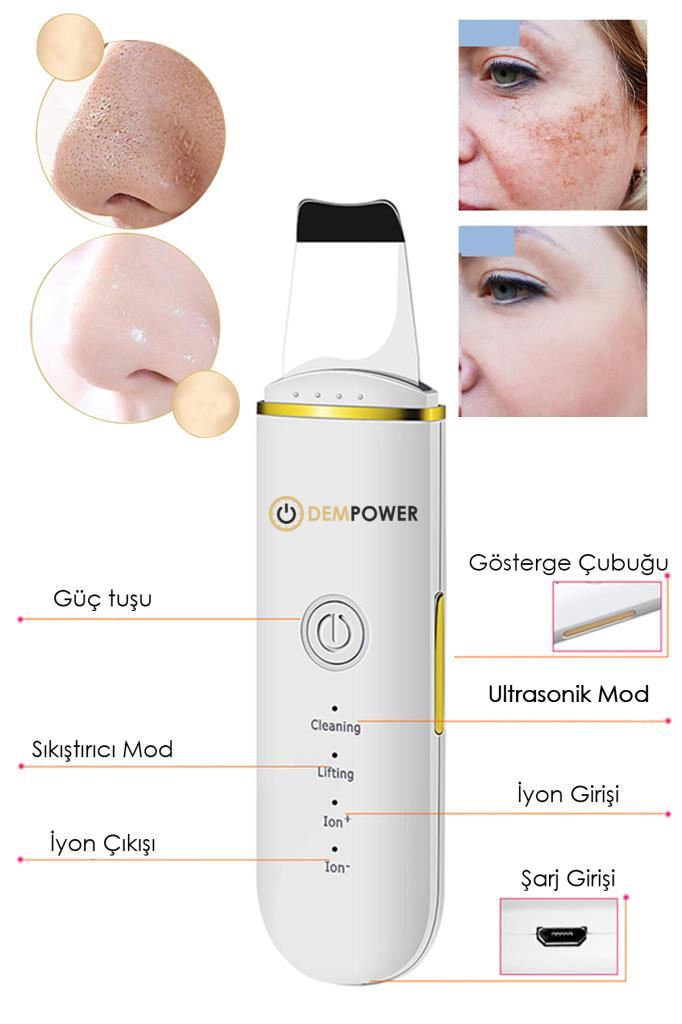 Ultrasonic Scubber Siyah Nokta - Akne Gidereci Yüz Spatulası